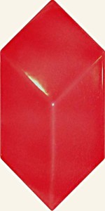 3 - D ROJO RUBI   glazura - wymiar 10/20 cm    