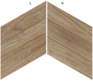 DIAMOND TIMBER WALNUT CHEVRON  gres - wymiar 70/40 cm
