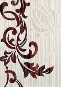 LIVING GLAMOUR ROJO  dekor - wymiar 31,6/44,7 cm