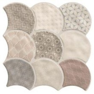 SCALE BOHO WHITE gres - wymiar 30,7/30,7 cm