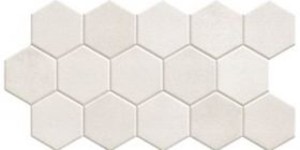 HEX WHITE gres heksagonalny - wymiar 26,5/51 cm