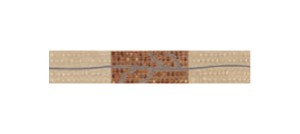 T-410 BEIGE listwa - wymiar 5/30 cm