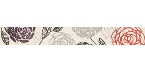 RAINBOW FLEUR ROJO  listwa - wymiar 5/40 cm