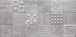 PLAQUE MULTICUBE GRIS dekor - wymiar 30/60,5 cm