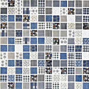 PATCHWORK WINTER - mozaika szklana - wymiar kostki 2,5/2,5 cm     