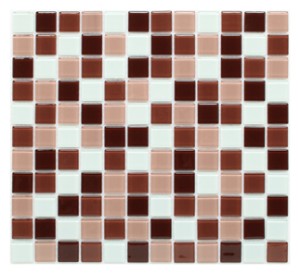 DMX 069 mozaika szklana - wymiar kostki 2,5/2,5 cm grubość 4 mm 