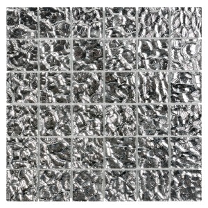 SILVERATO QUAD 001 mozaika szklana - wymiar kostki 5/5 cm grubość 5 mm 