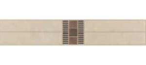 CEMENTO CENEFA BEIGE terakota dekor - wymiar 8/44,7 cm