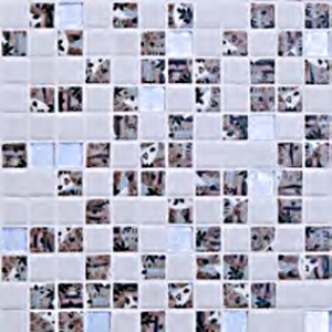 MARA SILVER - mozaika szklana - wymiar kostki 2,5/2,5 cm        
