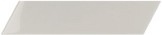CHEVRON LEFT LIGHT GREY glazura - wymiar 6,4/26 cm