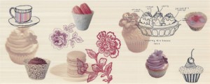 MOODS PASTISSERIE BLANCO 2 - dekor - wymiar 20/50 cm