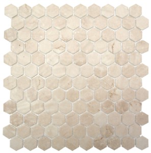 HEX CREMA MARFIL MATTE - mozaika szklana