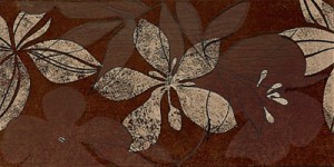ELEGANCE FLOWER MARRON dekor - wymiar 20/40 cm