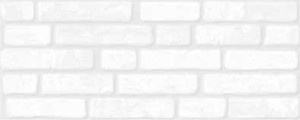 BRIQUE WHITE glazura - wymiar 20/50 cm