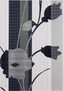 LIVING FIORE NEGRO 2 - dekor - wymiar 31,6/44,7 cm