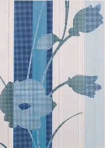 LIVING FIORE AZUL 2 - dekor - wymiar 31,6/44,7 cm