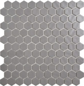 HEX NATUREGLASS DARK GREY - mozaika szklana